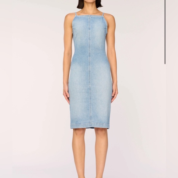 DL1961 Esme Denim Midi Apron Dress - Picture 3 of 16